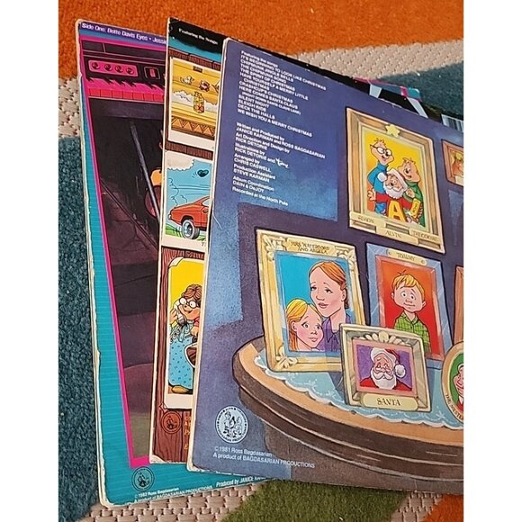 The Chipmunks LP Record Lot 3 Christmas, Chipmunk Rock, Hollywood Vintage Vinyl - Picture 9 of 12
